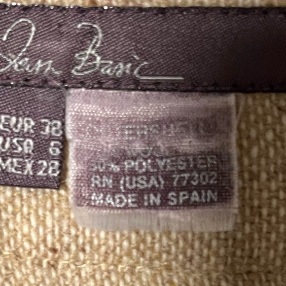 Jean Pascale Women’s Wool-Blend Wide-Leg Cropped Pants, Size 6, Made in Spain - Picture 6 of 10